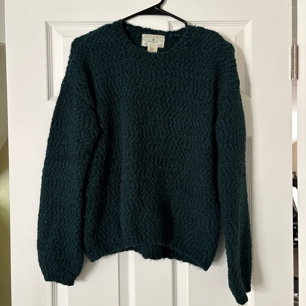 Ruby Moon Textured Knit Sweater